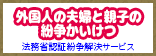 外国人の夫婦と親子の紛争かいけつ